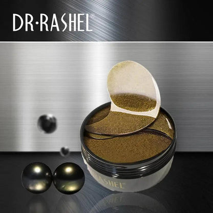   Dr.Rashel Skin Care 24k Gold Black Pearl Hydrogel Eye Mask 60pcs Brightening Lightening Moisturizing Eye Mask