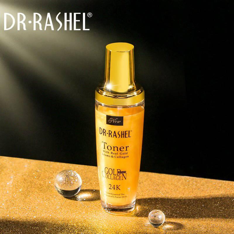   Dr.Rashel Toner with Real Gold Atoms & Collagen 24K Granted the Radiance to Facial Skin