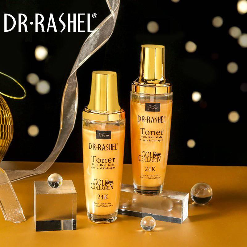 Dr.Rashel Toner with Real Gold Atoms & Collagen 24K Granted the Radiance to Facial Skin