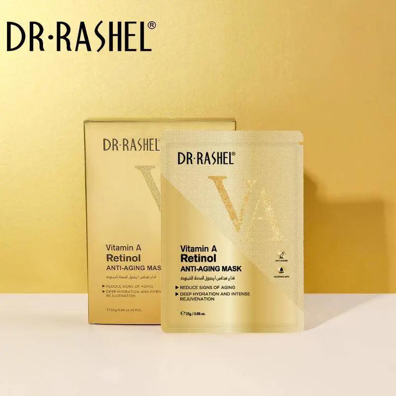   Dr.Rashel Vitamin A Retinol Anti-Aging Mask sheets Pack of 5 - 25g - 5pcs