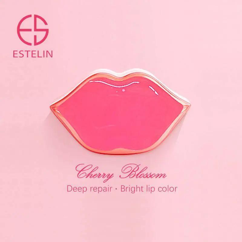   ESTELIN Cherry Blossom Pink Hydrating Lip Patch Sleeping Lip Mask - 60g - 22 Pcs