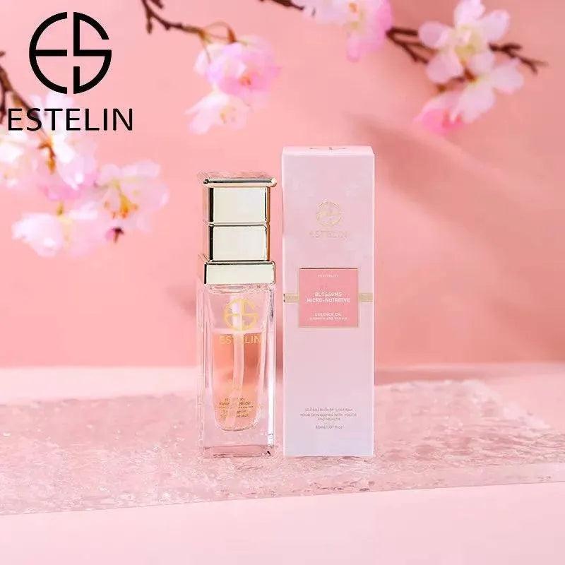 ESTELIN Cherry Blossoms Micro-nutritive Double Layer Essence Oil 30ml - Dr Rashel Official