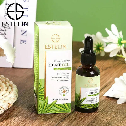 Estelin Hemp Oil Face Serum to Reduce Fine Lines & Wrinkles - 30ml - Dr Rashel Official