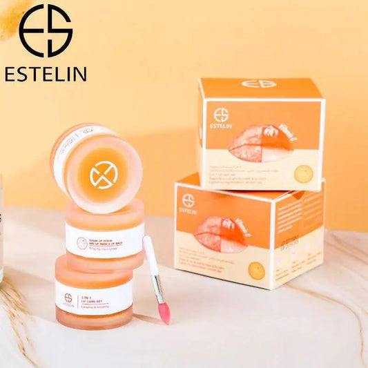   ESTELIN Vitamin C Sugar Lighten and Smooth 3 in 1 Lip Care Set